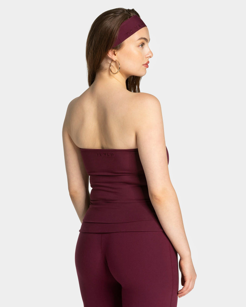 Mellow Bandeau Top Long "Pflaume"