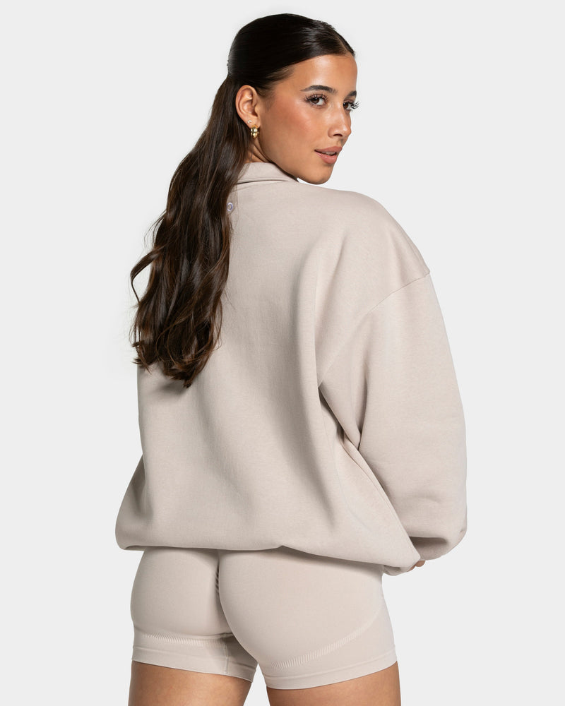 Femme Half Zip Sweater "Cream"
