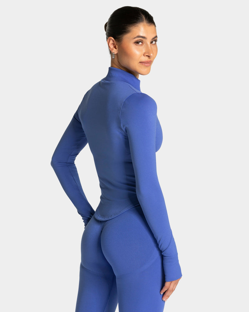 Femme Shaping Zip Jacke "Royalblau"