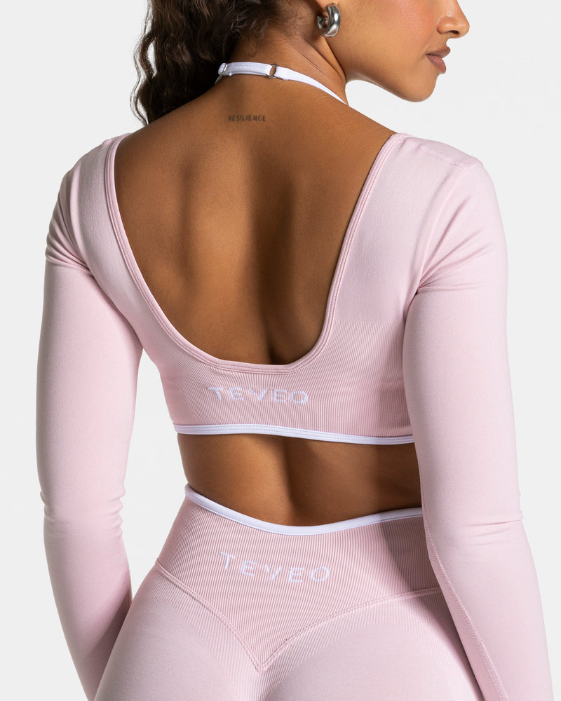 Contrastline Longsleeve "Rosa"