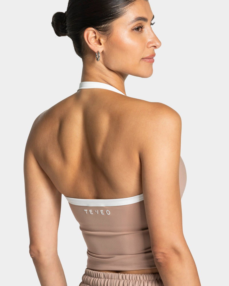 Club Neckholder Top "Beige"