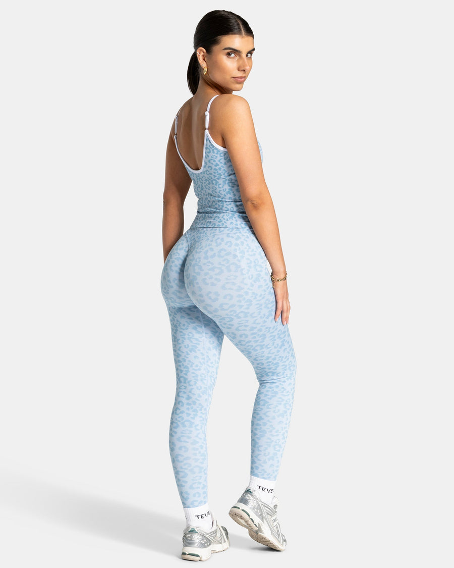 Contrastline Cami Top "Leo Babyblau"