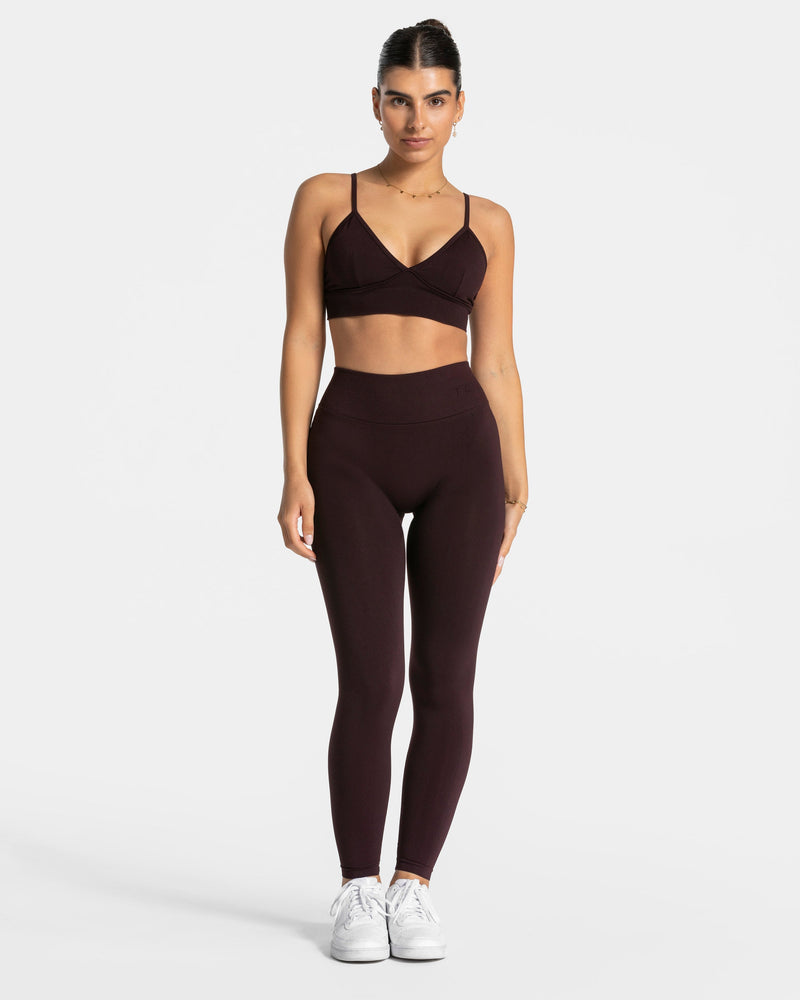 Essence V-Back Covert Scrunch Leggings "Merlot"