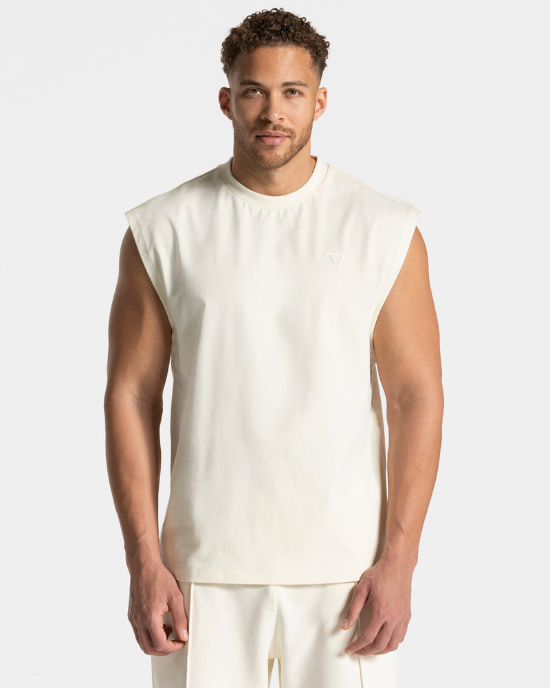 Contrastline Oversized Tank "Off White"