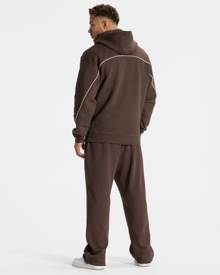 Contrastline Straight Leg Jogger "Espresso"