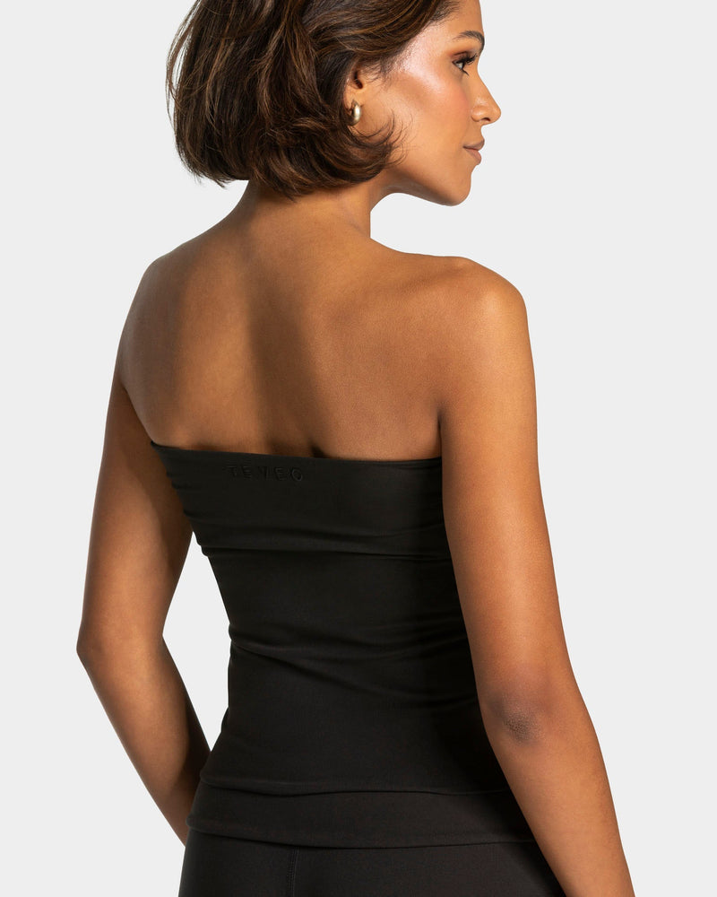 Mellow Bandeau Top Long "Schwarz"