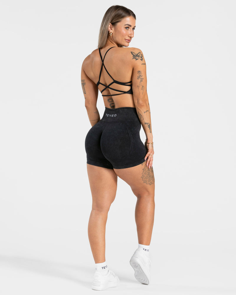 Acid Covert Scrunch Shorts  "Schwarz"