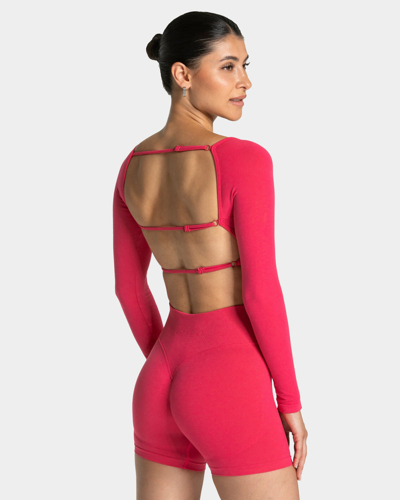 Femme Backless Longsleeve "Berry"