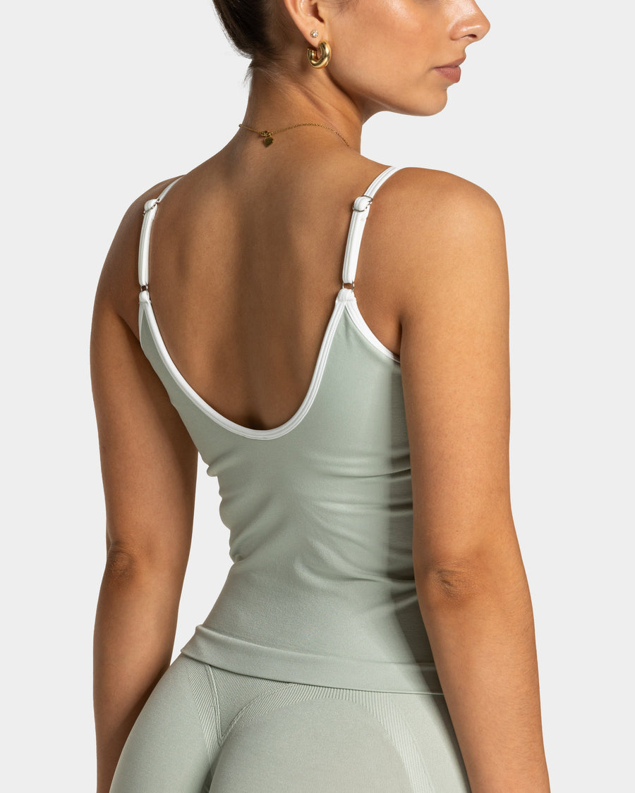 Contrastline Cami Top "Pistachio"