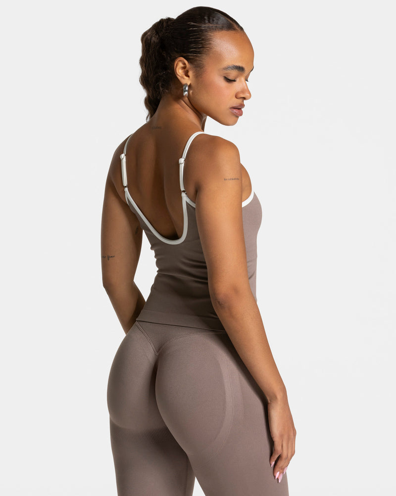 Contrastline Cami Top "Mokka"