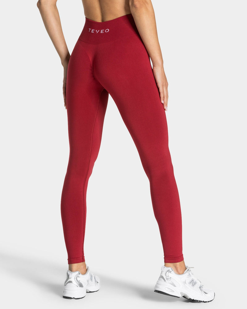 Timeless Pro Covert Scrunch Leggings "Cherry"